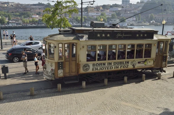 Historická tramvaj Porto — Stock fotografie