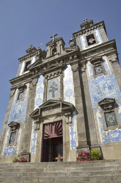 Iglesia del azulejo en Porto — Foto de Stock