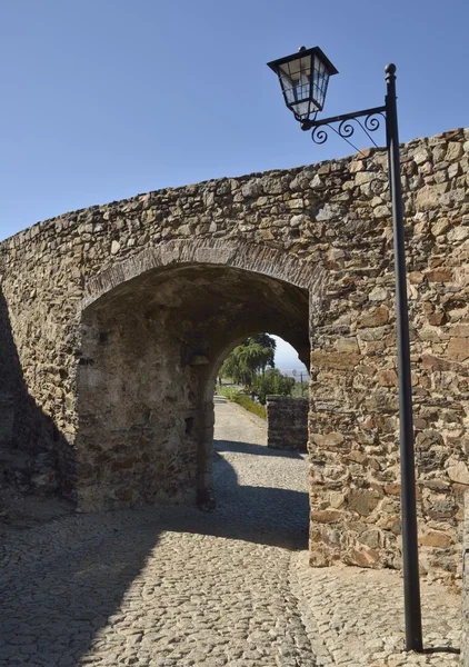 Way in medieval gate — Stock Photo, Image