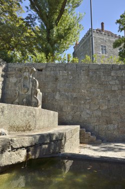 Duvarda Ortaçağ çeşme 