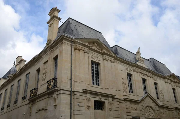 Historic Building Corner Marais District Paris France — стоковое фото