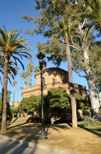 Padiglione Nel Parco Siviglia Capitale Dell Andalusia Spagna — Foto Stock