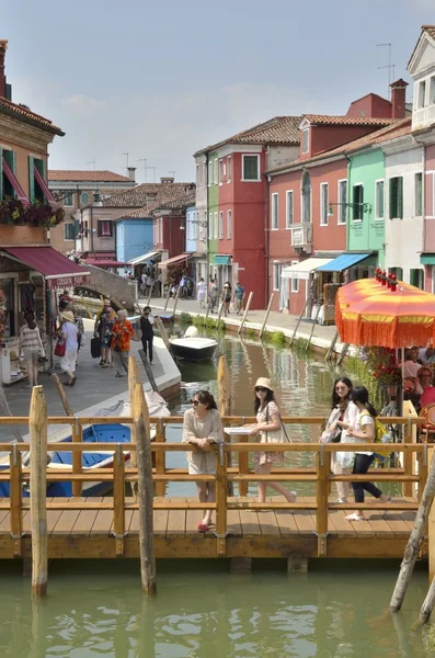 Burano kanalda — Stok fotoğraf