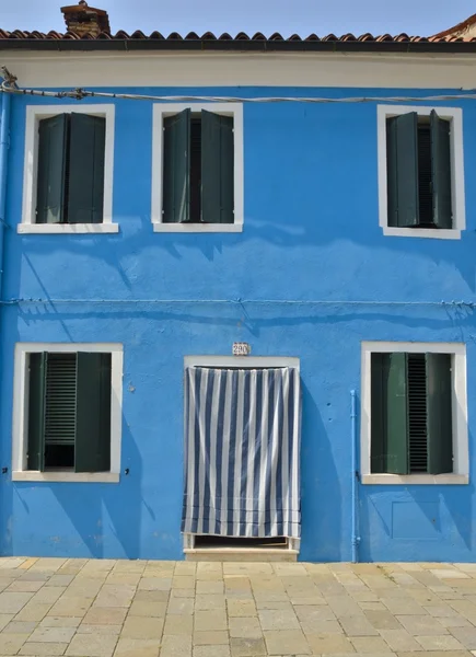 Typisches Burano-Haus — Stockfoto