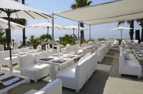 Ristorante sulla spiaggia — Foto Stock