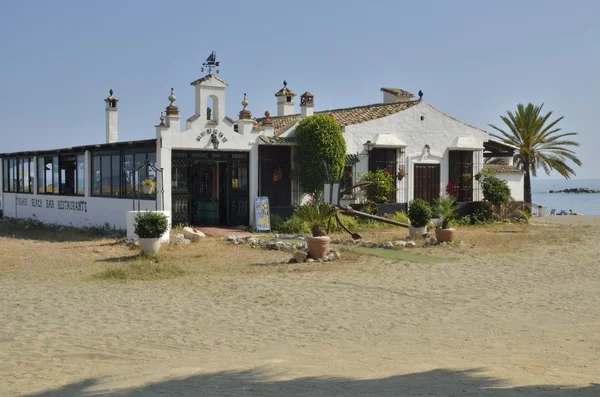 Restaurant in Andalusische in het strand — Stockfoto