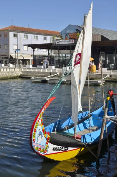 Традиційні човни Aveiro — стокове фото