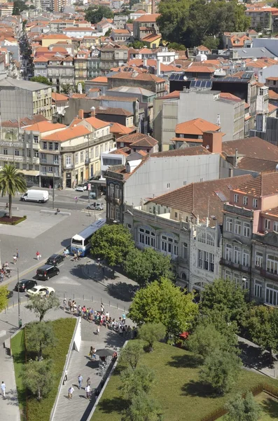 Porto vanaf Clerigos toren — Stockfoto
