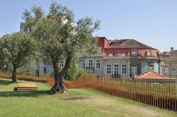 Lisbon square in Porto — Stock Photo, Image