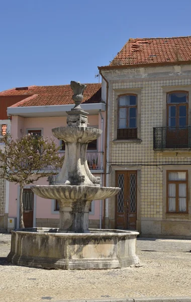 Fountain in the town of  Ovar — Stock Photo, Image