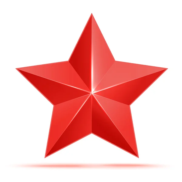 Estrella roja 3d premium. La mejor recompensa — Vector de stock