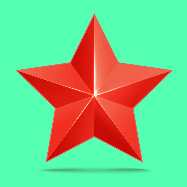 Prémio estrela 3d vermelho. A melhor recompensa — Vetor de Stock