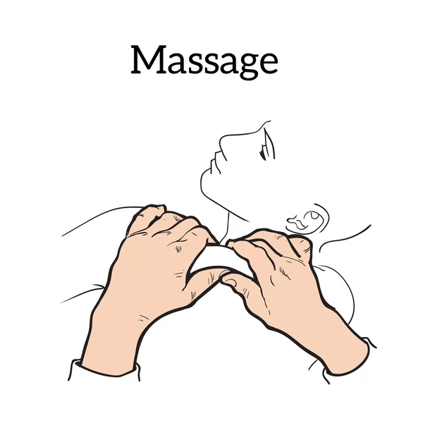 Therapeutic manual massage. Medical therapy Stock Photo by ©Sabelskaya