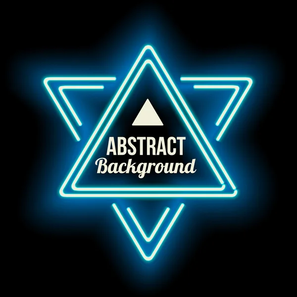 Triangle Border with Light Effects. — Stock Vector