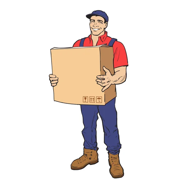 Delivery of goods. Moving Companies. — Stock Vector