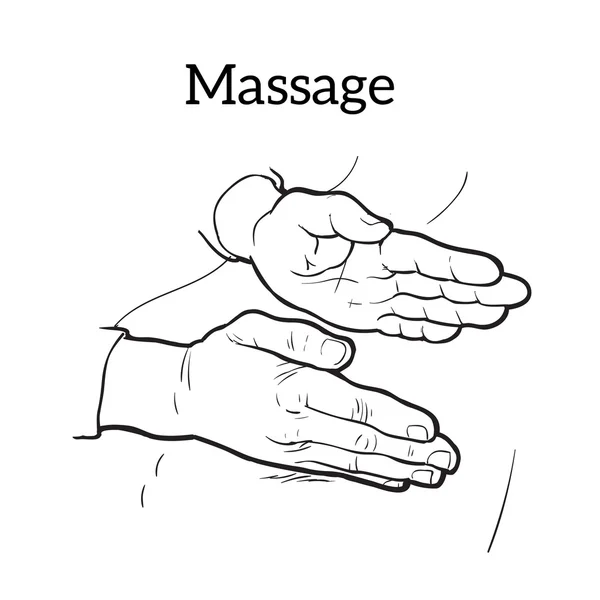 Therapeutic manual massage. Medical therapy Stock Photo by ©Sabelskaya