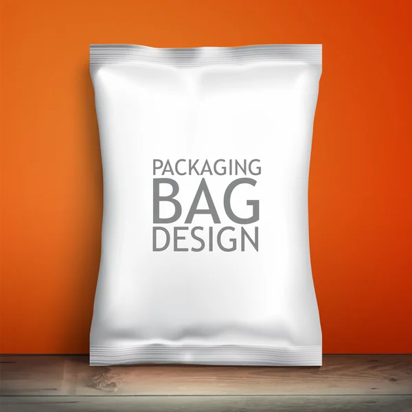 Empty packaging design chips, candy, cookies, cereals and other products — Stock Photo, Image