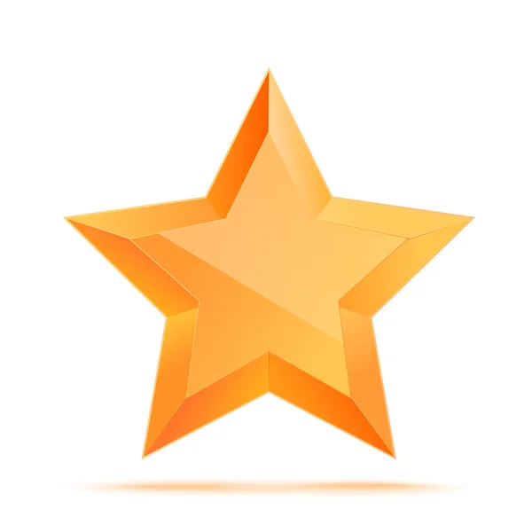 Golden 3d estrela premium. A melhor recompensa — Fotografia de Stock