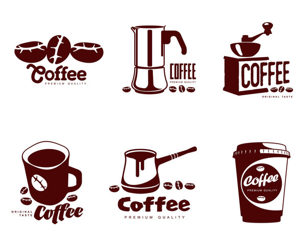 Set coffee logos