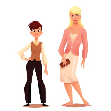 Cartoon characters transgender men and women