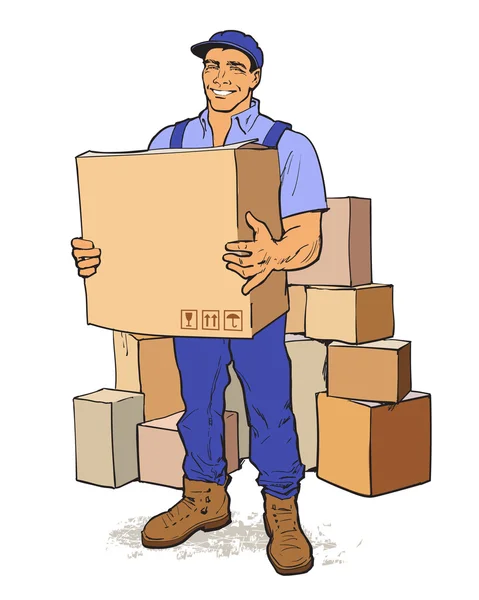 Delivery of goods. Moving Companies. — Stock Photo, Image
