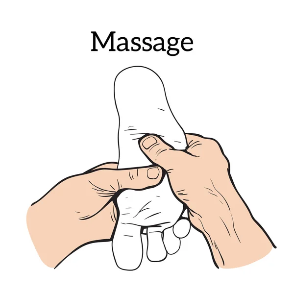 Massagem manual terapêutica. Terapia médica — Fotografia de Stock