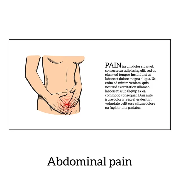 Menstruációs fájdalom a nők koncepció — Stock Fotó