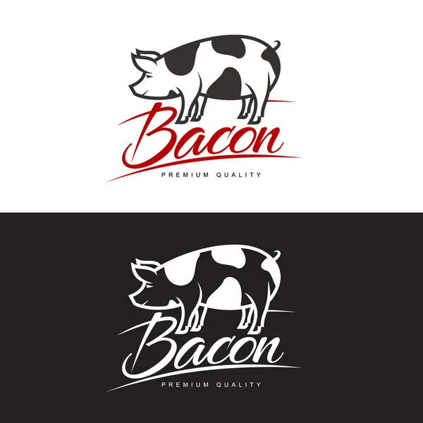 Набір логотипів зі свинею — стоковий вектор