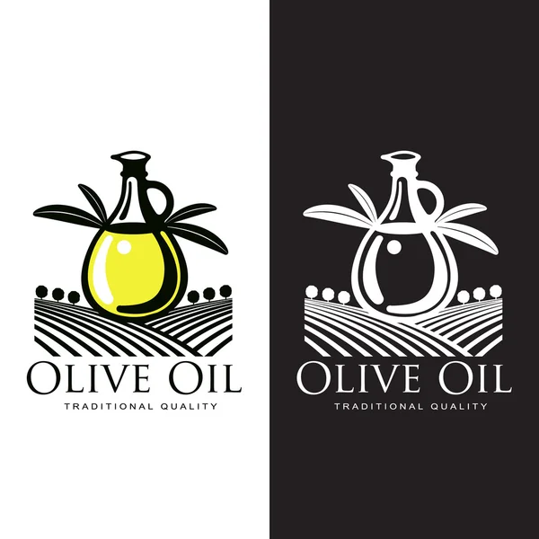 Logotipo Conjunto sobre azeite —  Vetores de Stock
