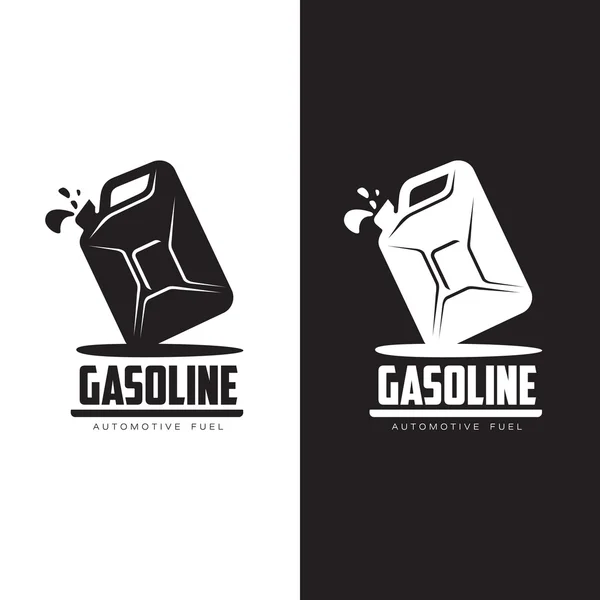 Logotipo para latas de gasolina — Vetor de Stock