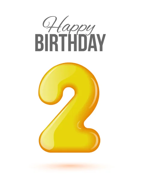 Birthday. Greeting card with numbers. — Stock Photo, Image