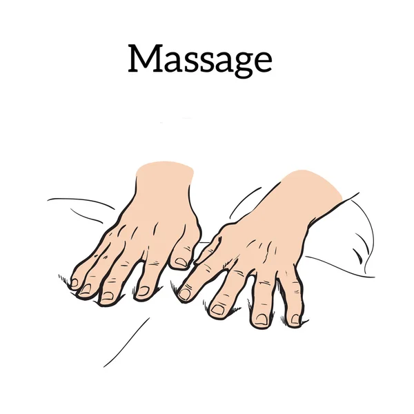 Massage thérapeutique manuel. Traitement médical — Photo