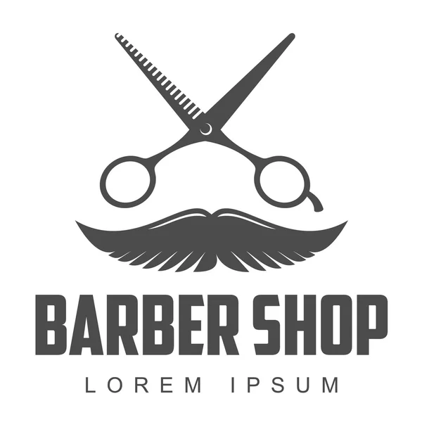 Logotipos de barbearia vintage, rótulos, emblemas, elementos de design — Vetor de Stock