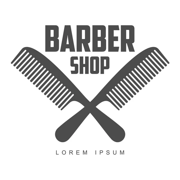 Logotipos de barbearia vintage, rótulos, emblemas, elementos de design —  Vetores de Stock