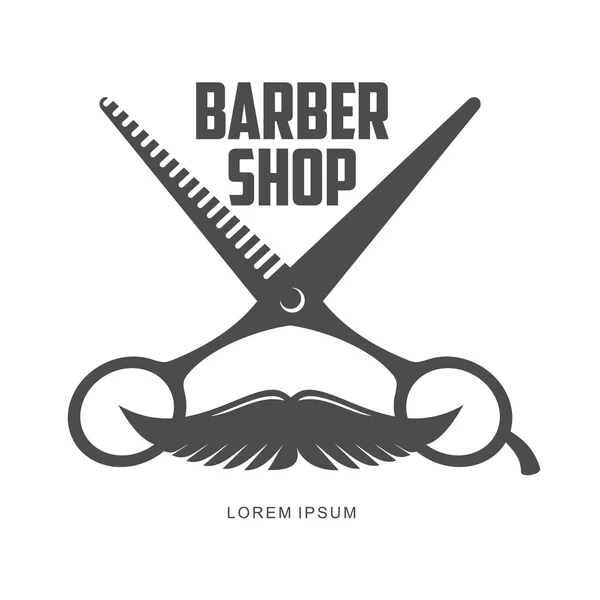 Vintage Friseur Logos, Etiketten, Abzeichen, Designelemente — Stockvektor