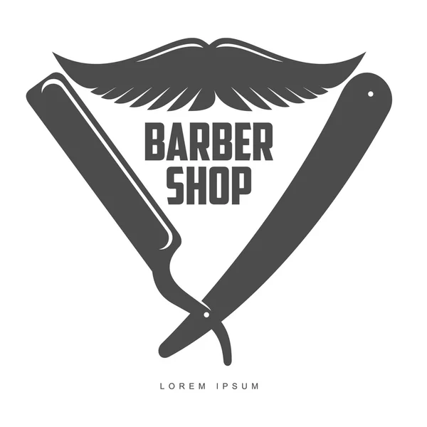 Vintage barber shop logos, labels, badges, design elements — Stock Photo, Image