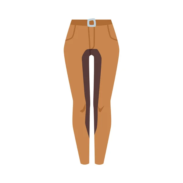 Jinete de caballos pantalones de ropa especial, ilustración plana vector de dibujos animados aislado — Vector de stock