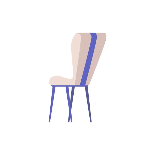 Chaise ou fauteuil pour bureau ou maison dessin animé plat vecteur illustration isolé — Image vectorielle