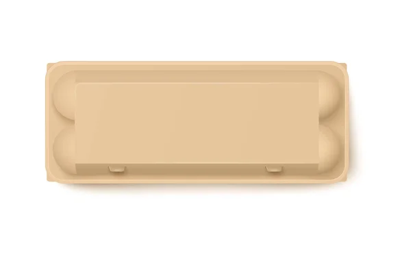 Plantilla de contenedor de óvulos, ilustración vectorial realista aislada en blanco. — Vector de stock