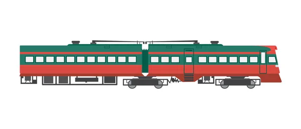 Locomotive lourde avec un moteur diesel de puissance et de force une illustration vectorielle — Image vectorielle
