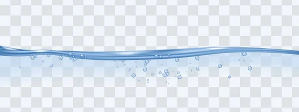 Plantilla de superficie de agua azul suave ilustración vectorial realista aislado. — Vector de stock