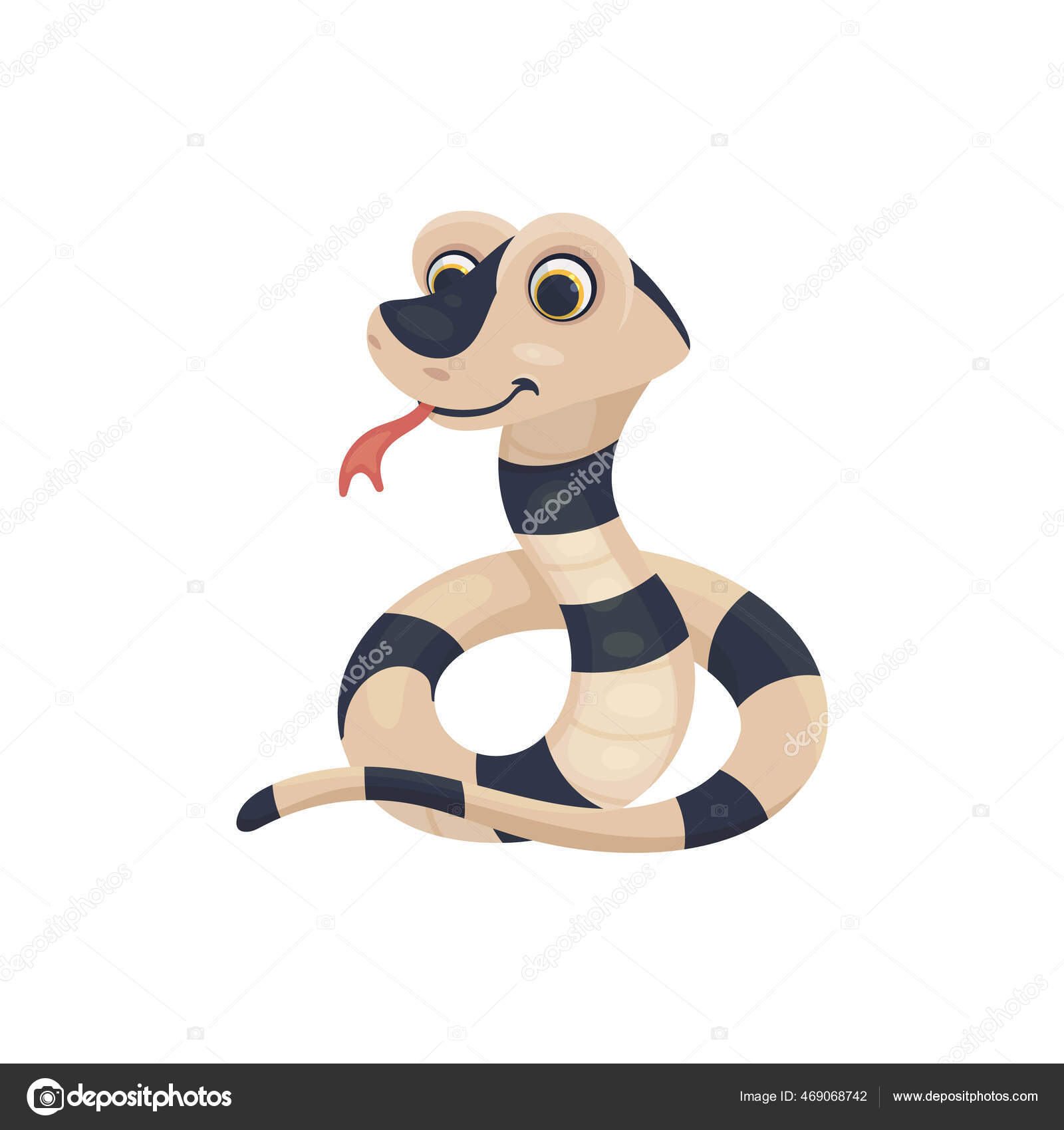 baby snake cartoon