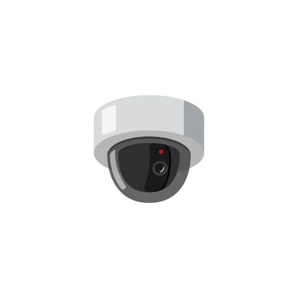 Cámara de video vigilancia oculta dispositivo vector plano ilustración aislado. — Vector de stock