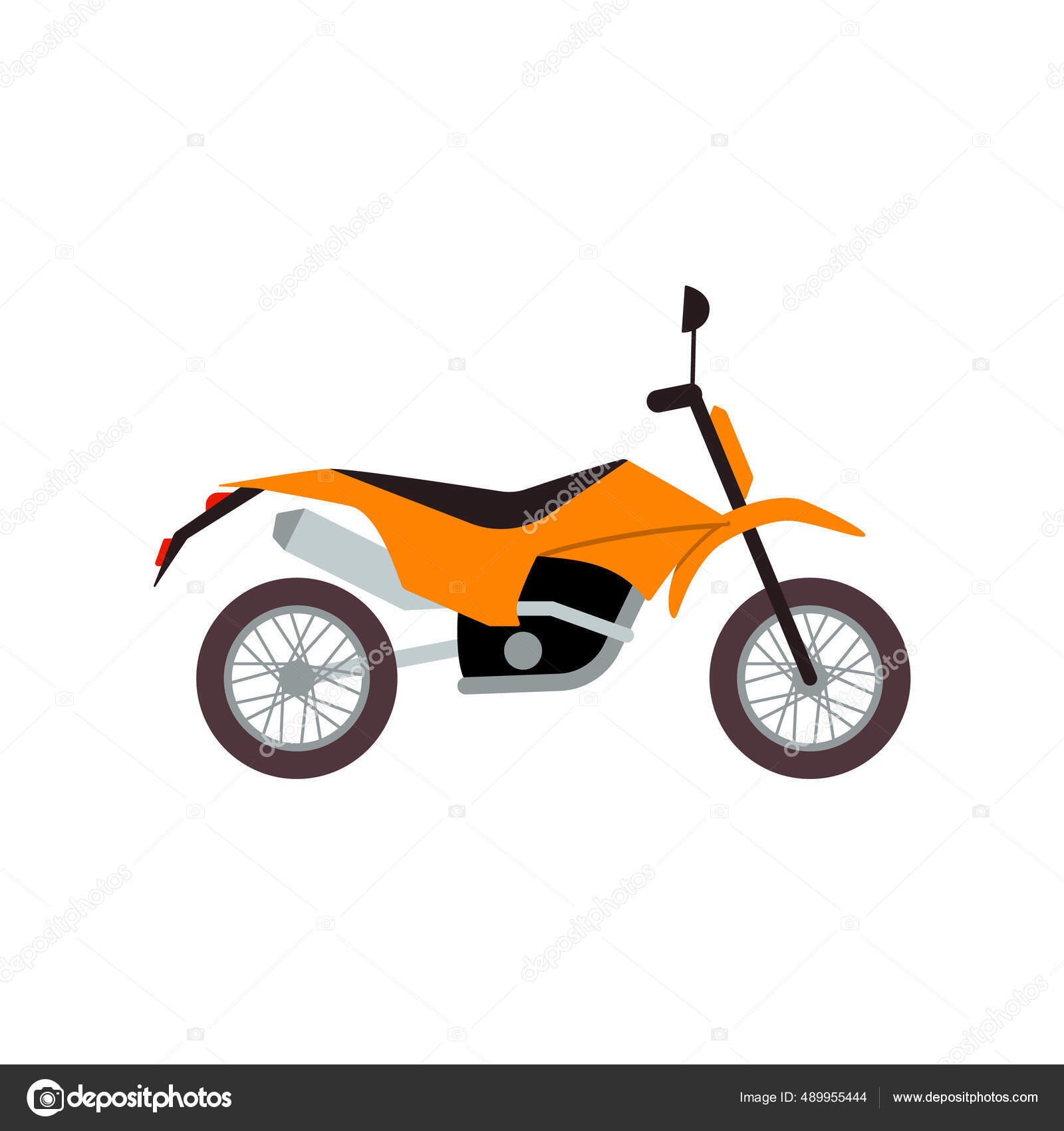 Motocicleta de corrida esportiva racer e desenho de moto