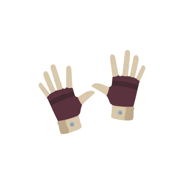 Защитные перчатки лесоруба плоская иллюстрация вектора мультфильма. — стоковый вектор