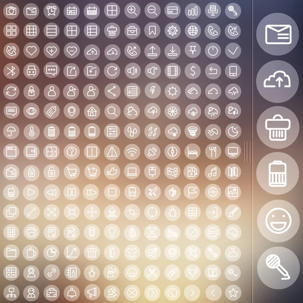 Vektor uppsättning ikoner för web och user interfacedesign — Stock vektor