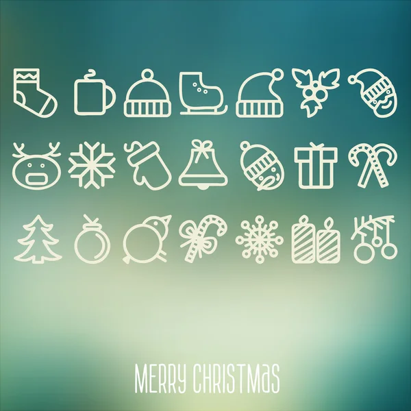 Christmas and Winter icons collection — Stock Vector