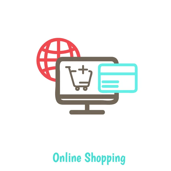 Infographics achtergrond E-commerce — Stockvector