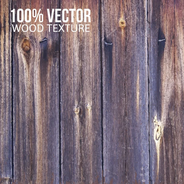 Grunge rétro texture vintage en bois, fond vectoriel — Image vectorielle