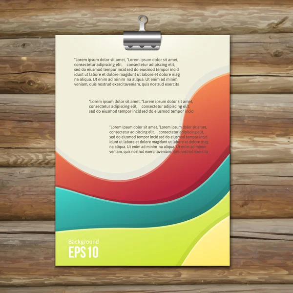 Brochure template design — Stock Vector